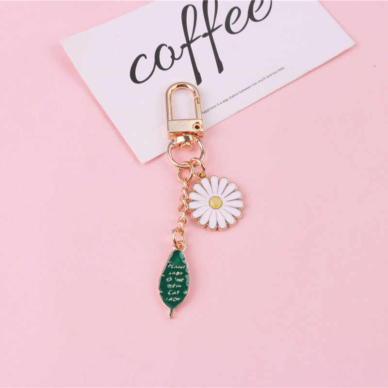 Wholesale Zinc Alloy Daisy Lace Keychain